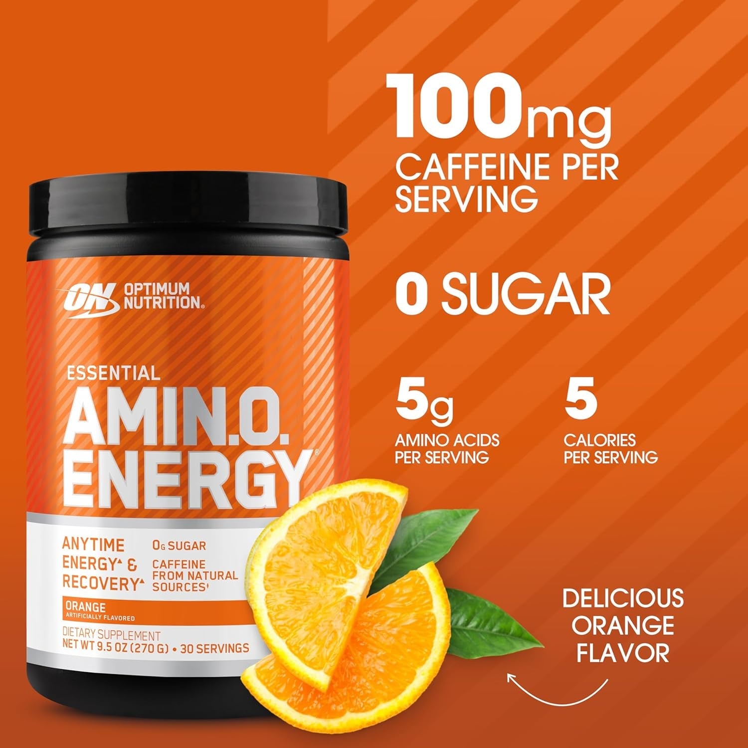 Amino Energy Powder, Orange 270G 30 Servings