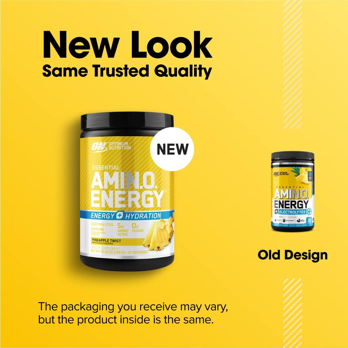 Amino Energy + Electrolytes Powder, Pineapple Twist, 285G, 30 Servings