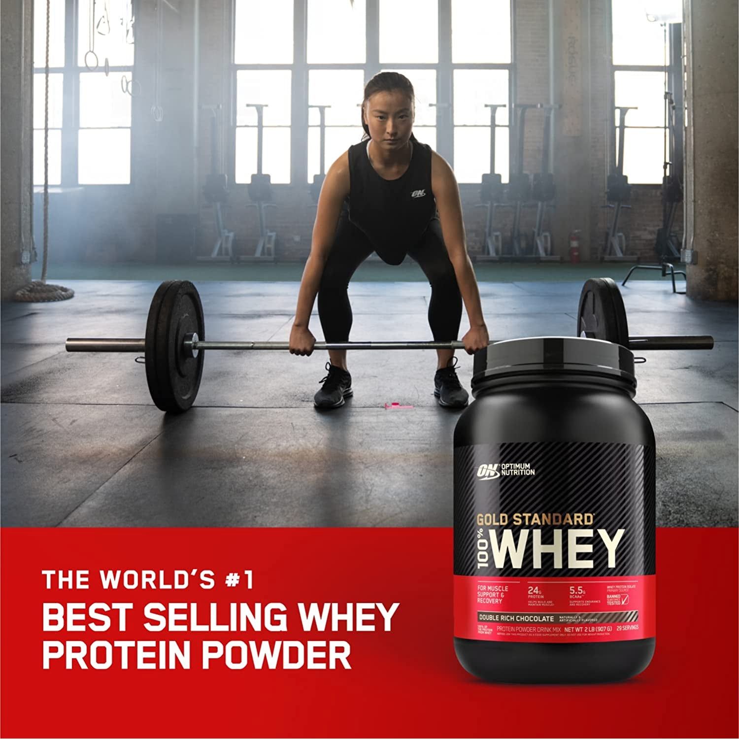 OPTIMUM NUTRITION Gold Standard - 100% Whey Protein Powder - Extreme Milk Chocolate - 2.27Kg