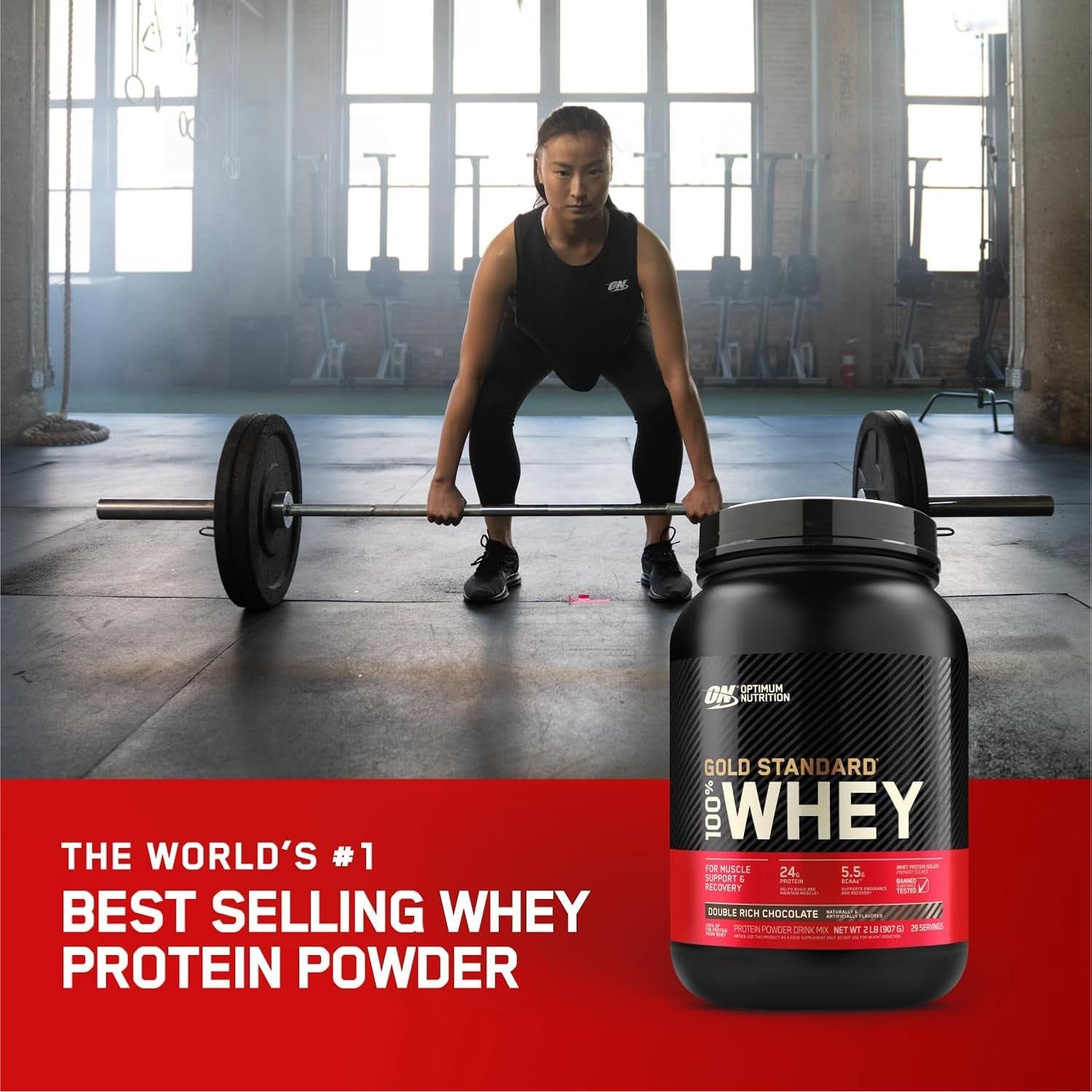 OPTIMUM NUTRITION Gold Standard - 100% Whey Protein Powder - French Vanilla - 907g