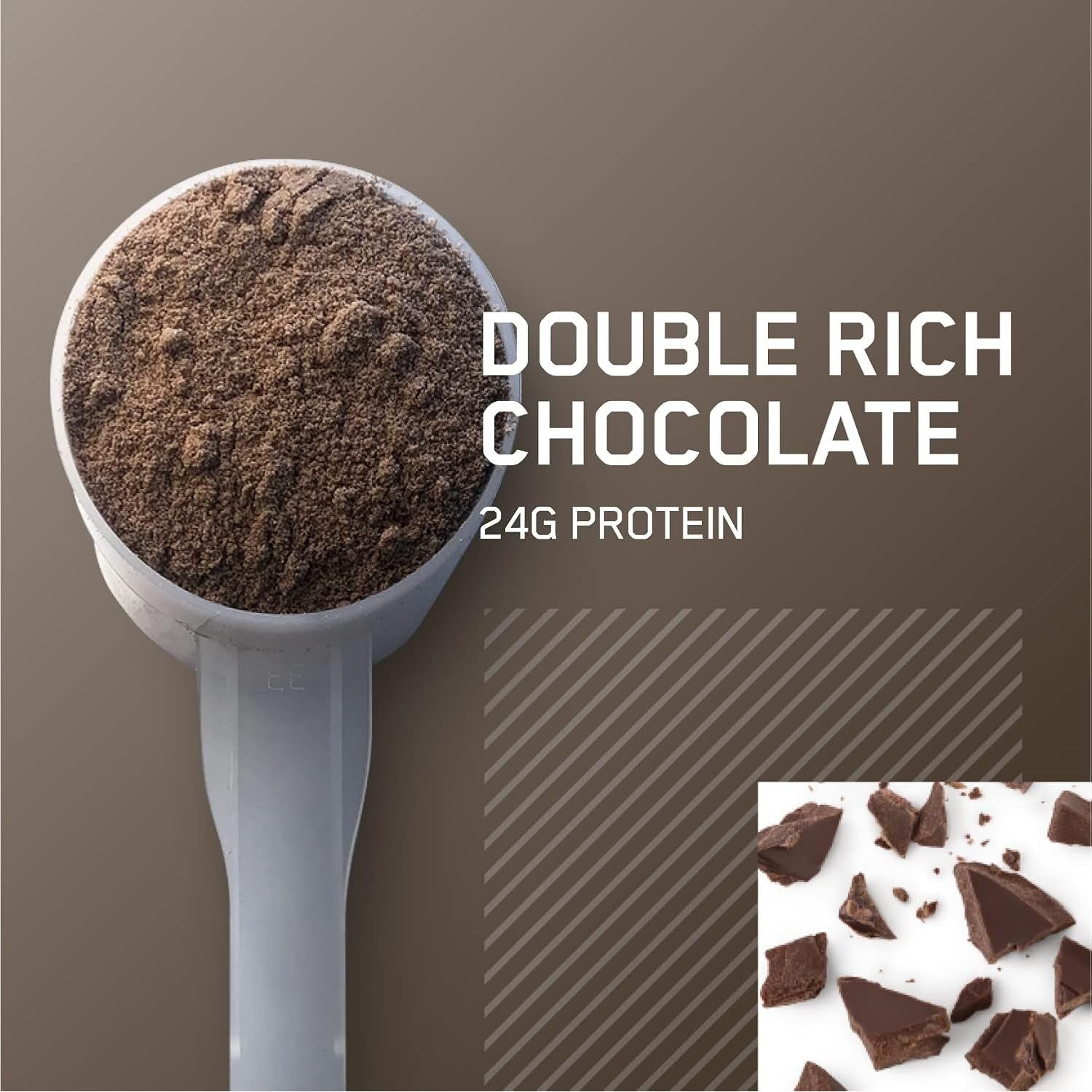 OPTIMUM NUTRITION Gold Standard - 100% Whey Protein Powder - Double Rich Chocolate - 4.54Kg