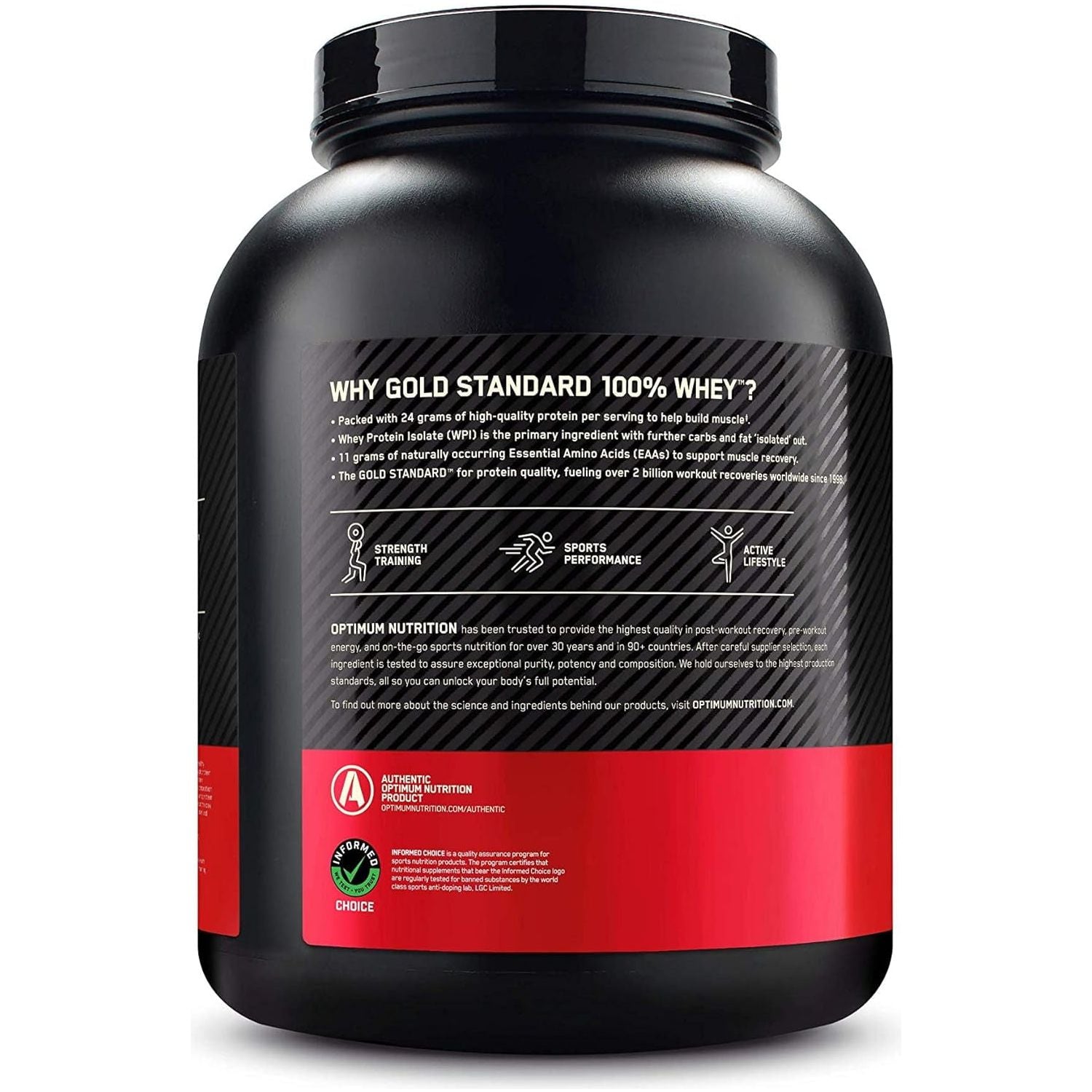 OPTIMUM NUTRITION Gold Standard - 100% Whey Protein Powder - Vanilla Ice Cream - 2.27Kg