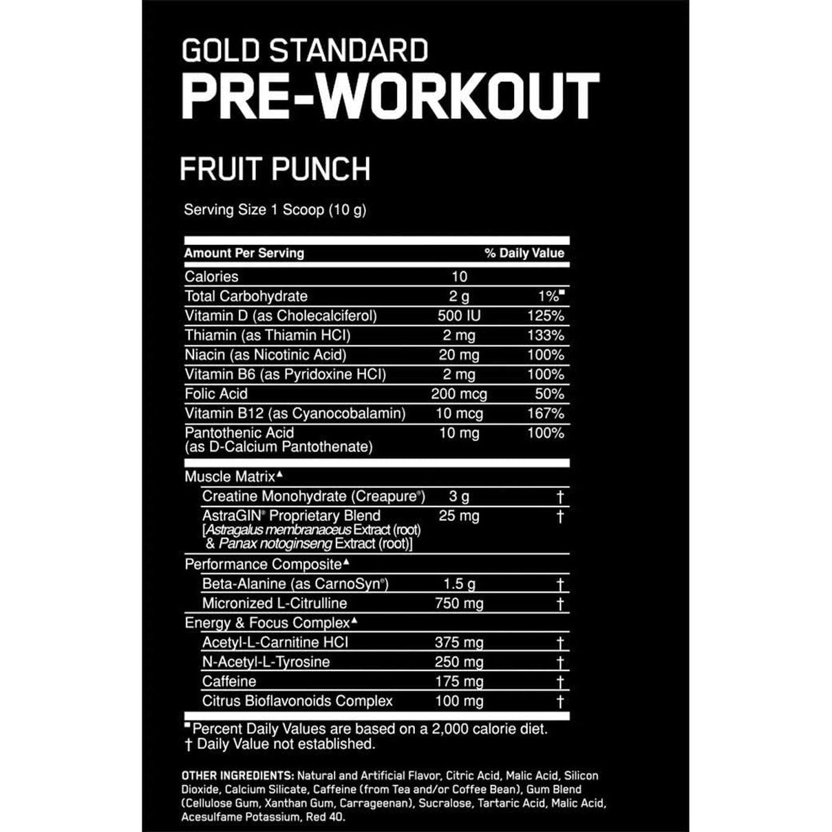 OPTIMUM NUTRITION Gold Standard Pre Workout - Watermelon - 300G