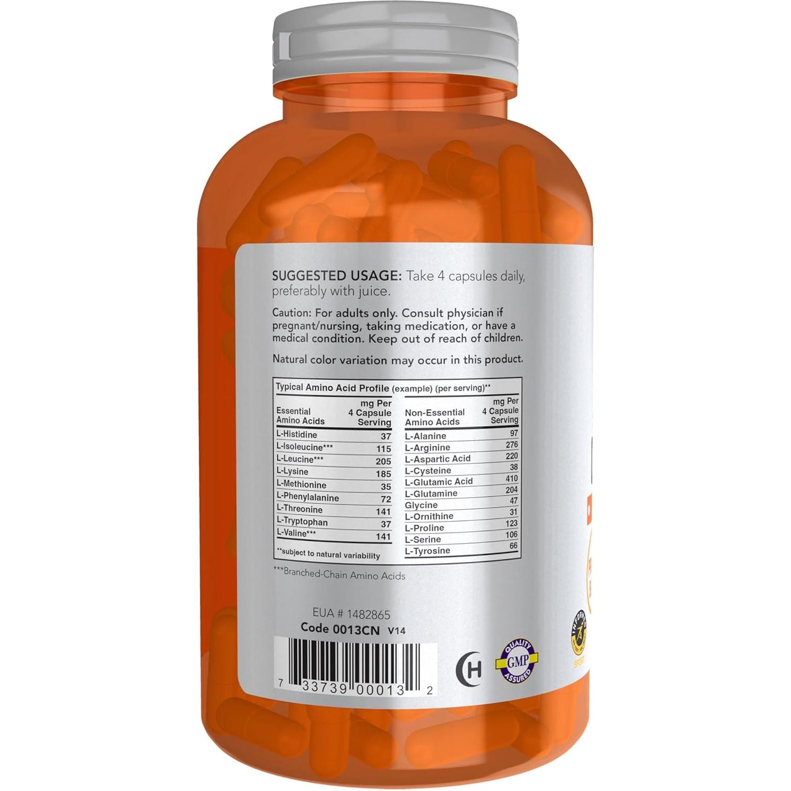 NOW SPORTS - Amino Complete - Amino Acids - 360 Capsules