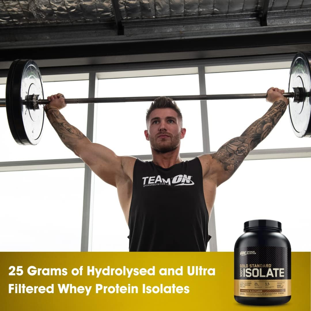 OPTIMUM NUTRITION Gold Standard - 100% Isolate Protein Powder - Chocolate Flavour - 2.36Kg