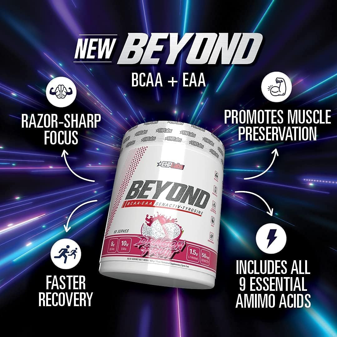 EHPLABS - Beyond BCAA + EAA - Essential Amino Acids 10G - Peach Candy Rings