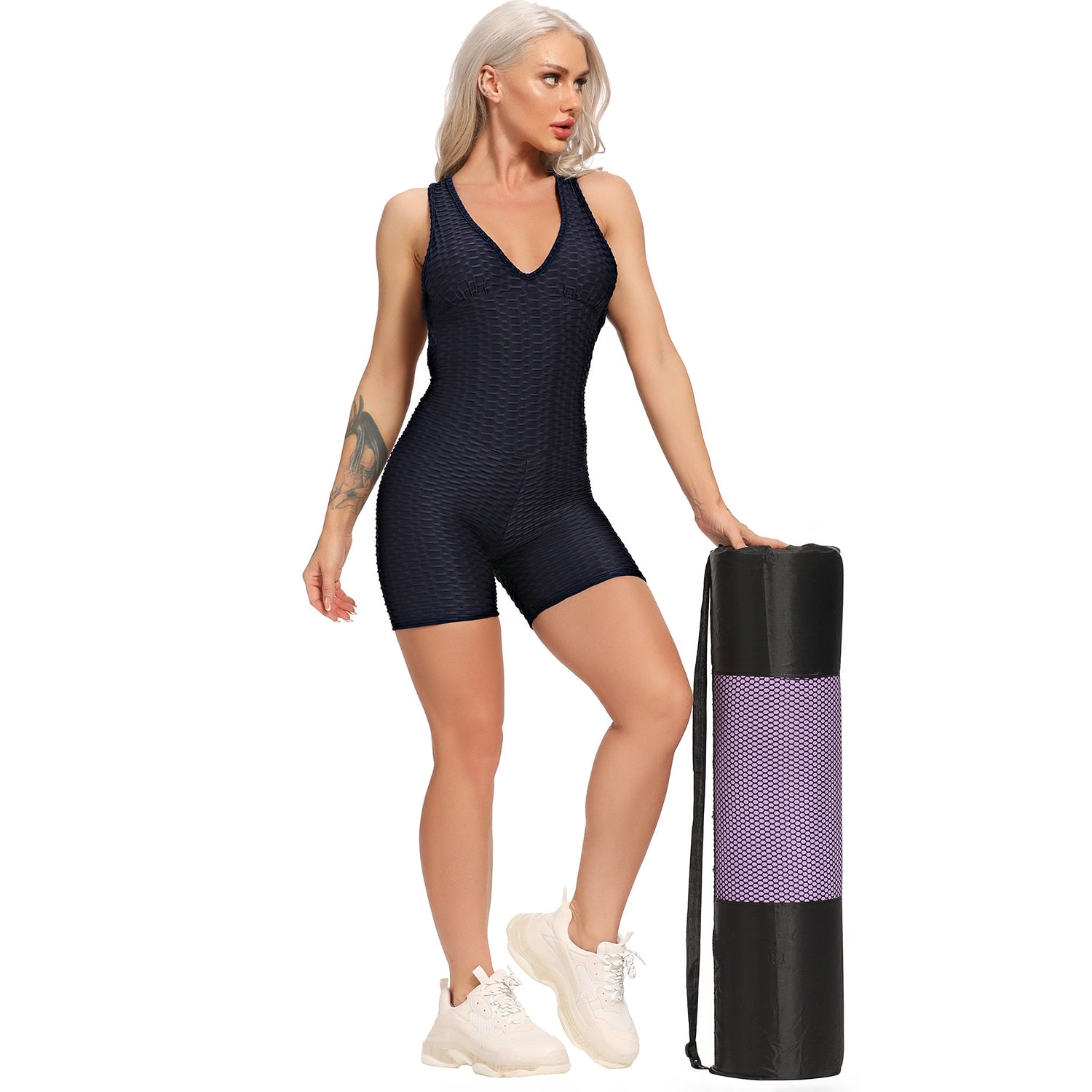 Chic Haven Waffle Jumpsuit