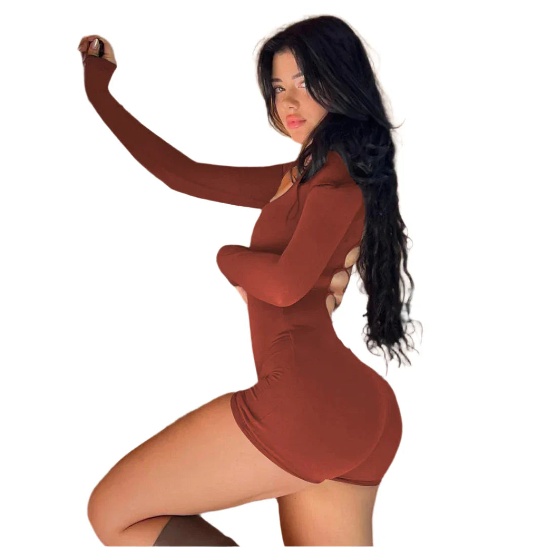 Fierce Elegance Backless Activewear Jumpsuit