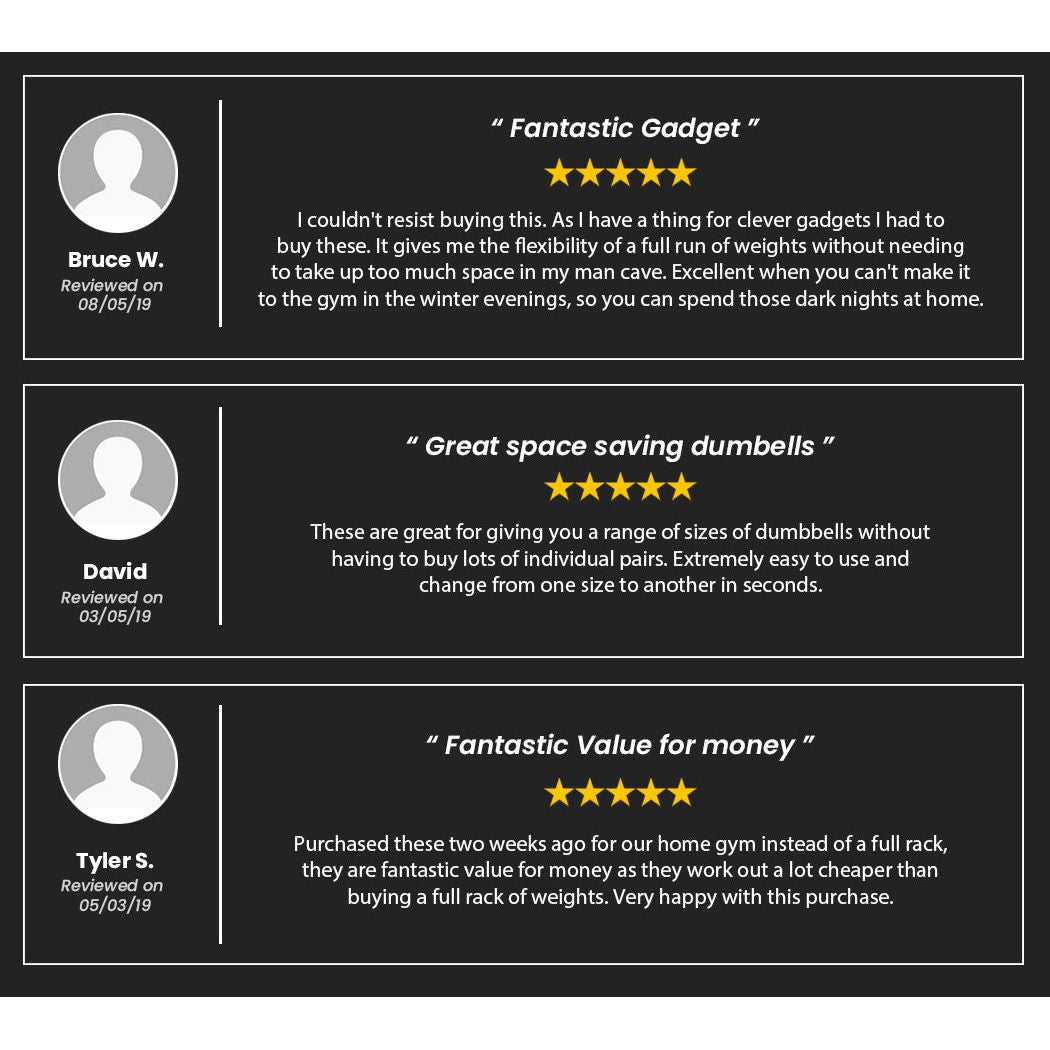 PROFLEX 2 x 25kg Adjustable Dumbbell Set Weights Dumbbells Home Gym Fitness Pair