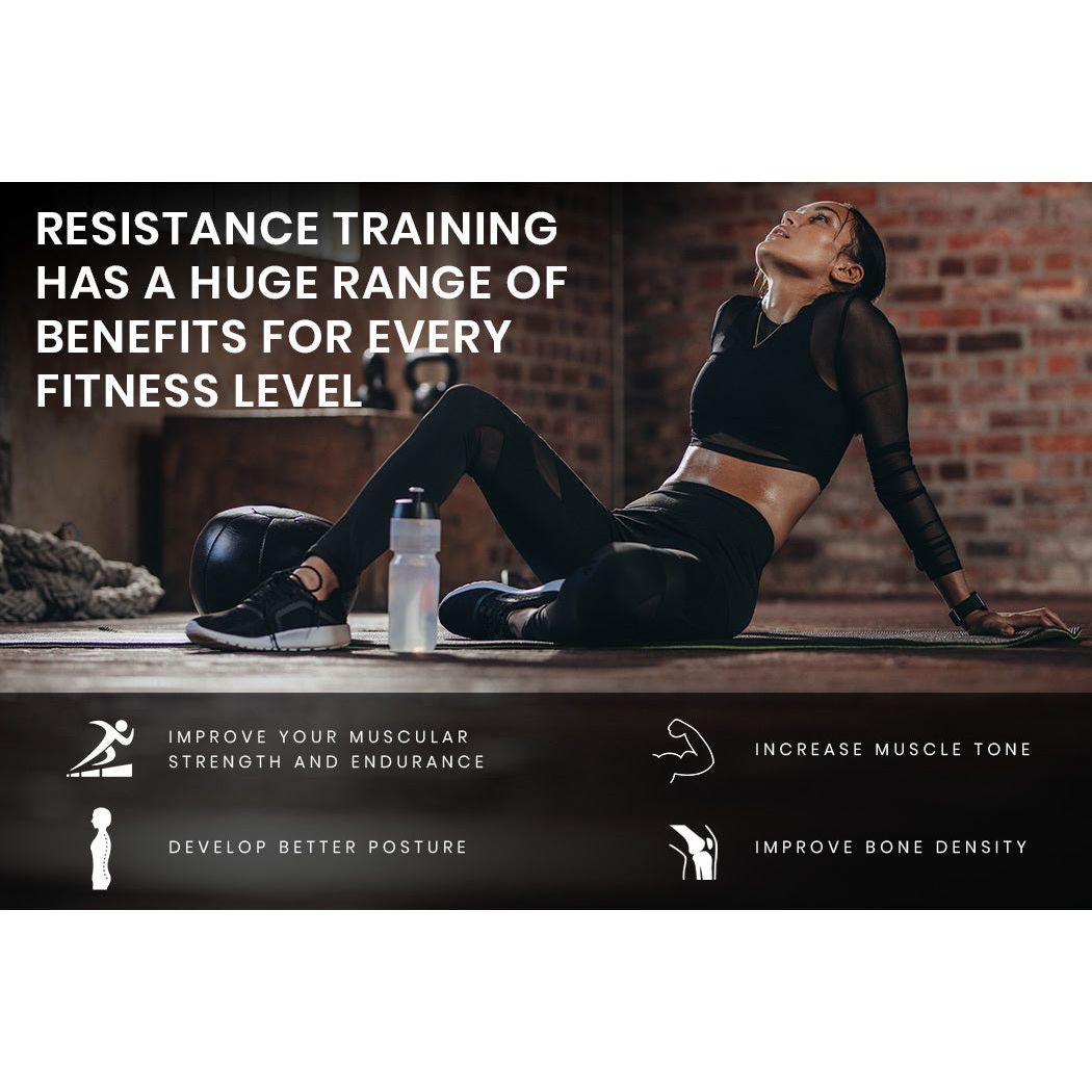 PROFLEX 2 x 25kg Adjustable Dumbbell Set Weights Dumbbells Home Gym Fitness Pair