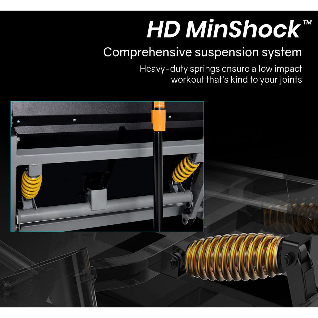 PROFLEX Electric Treadmill Auto Incline Foldable Exercise Run Machine Fitness Gym 4HP 480mm Belt