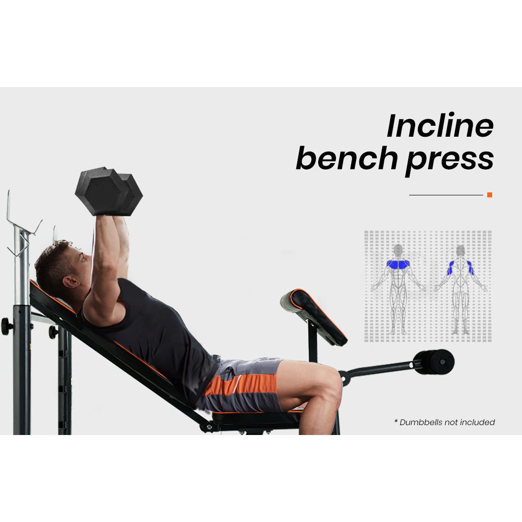 PROFLEX Weight Bench Workout Gym Press Adjustable Home Lifting Fitness Incline