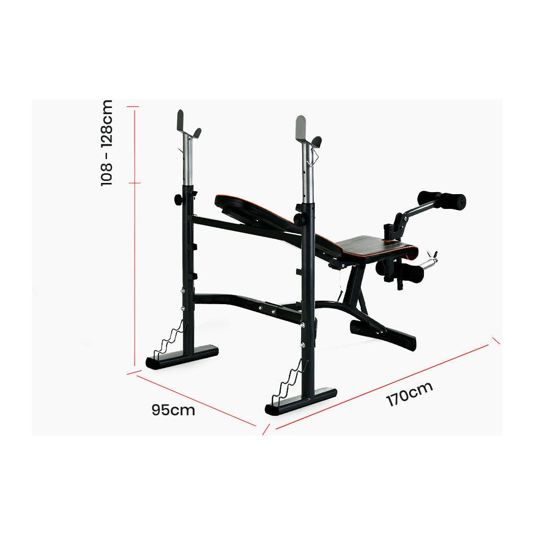 PROFLEX Weight Bench Workout Gym Press Adjustable Home Lifting Fitness Incline