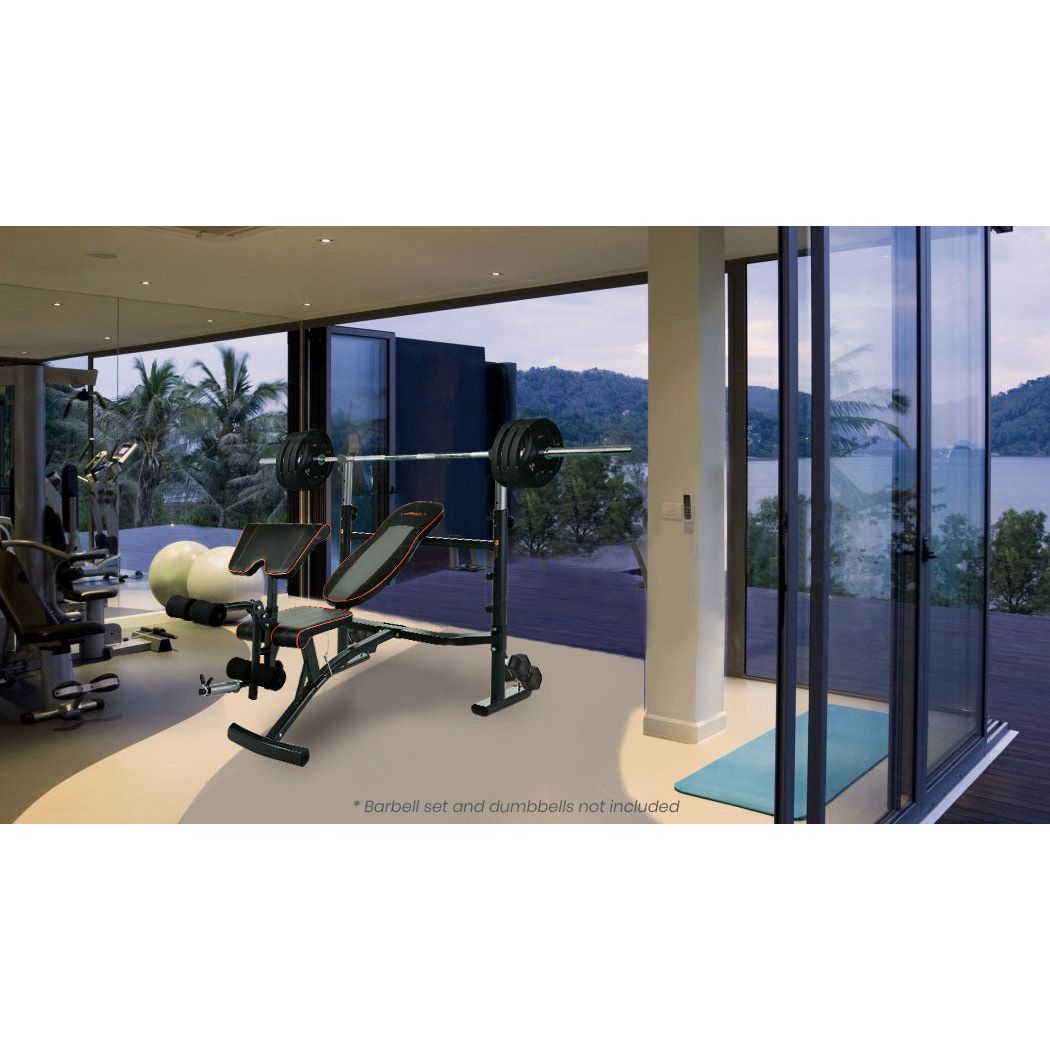 PROFLEX Weight Bench Workout Gym Press Adjustable Home Lifting Fitness Incline