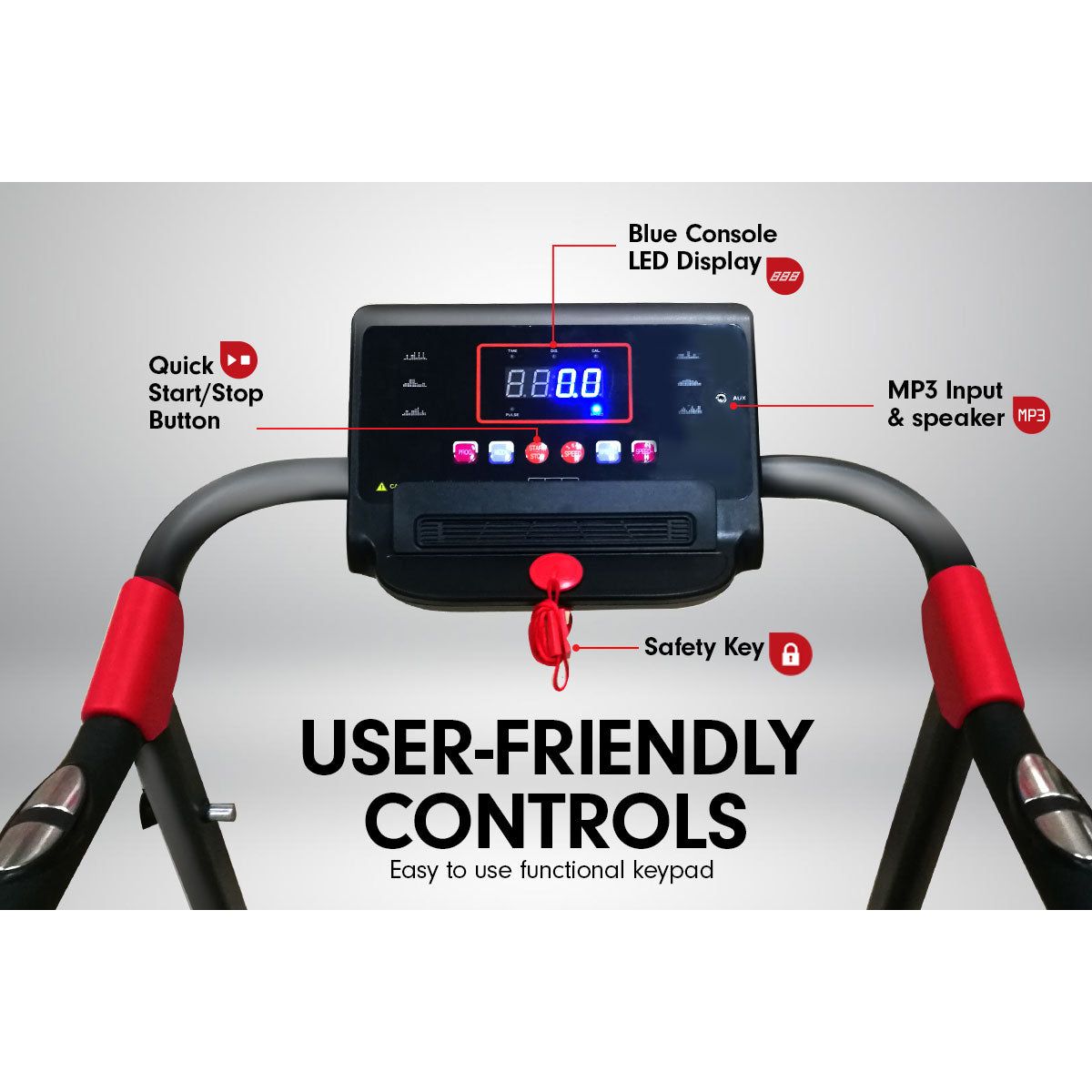 Powertrain V20 Foldable Treadmill Home Gym Cardio Walking Machine