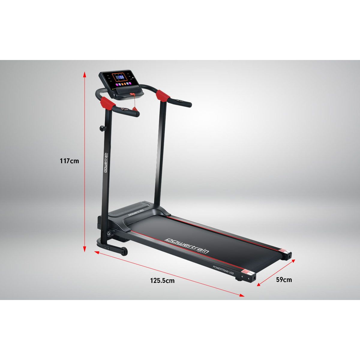 Powertrain V20 Foldable Treadmill Home Gym Cardio Walking Machine