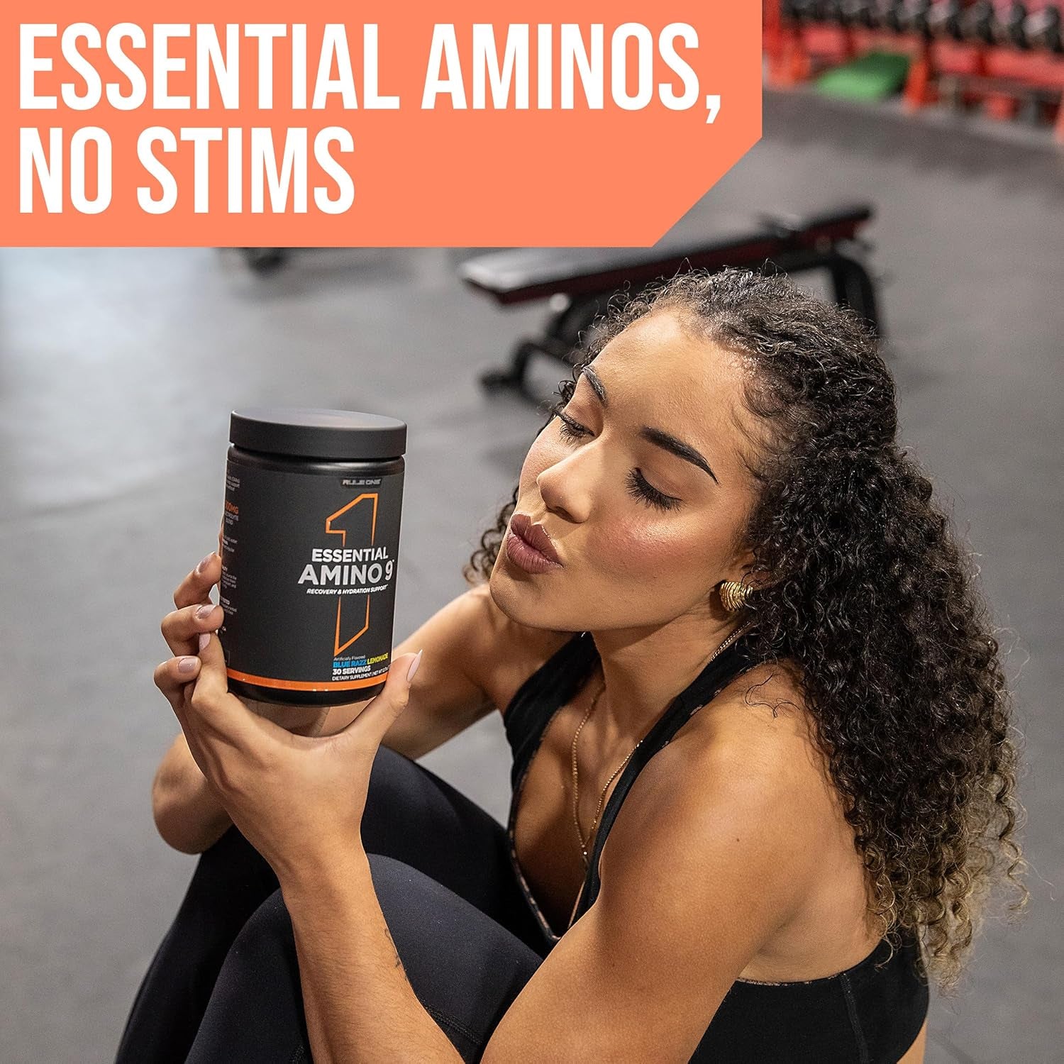 RULE 1 - R1 Essential Amino 9 Recovery & Hydration Support Supplement - Peach Mango - 345 G