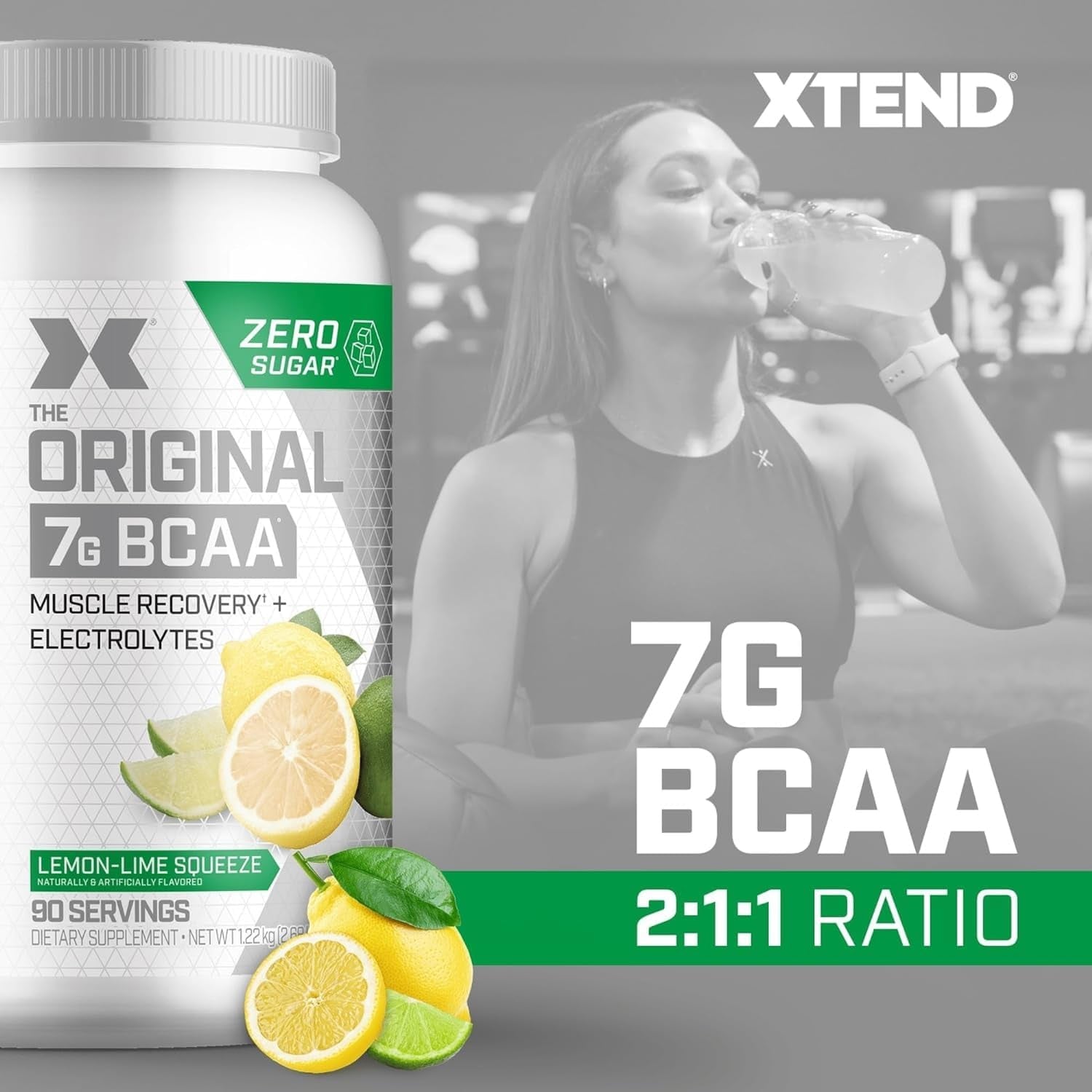 XTEND - Scivation - Amino Acids - Italian Lemon Lime Squeeze - 1.28 Kg - 90 Serves
