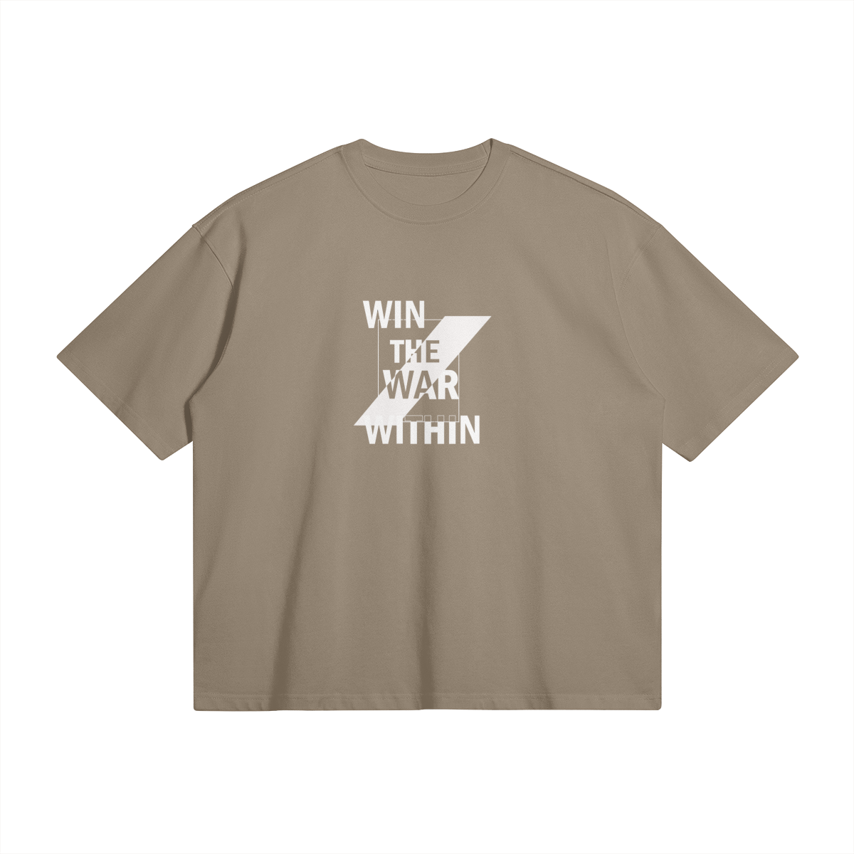 Win The War Within Boxy Oversized T-shirt