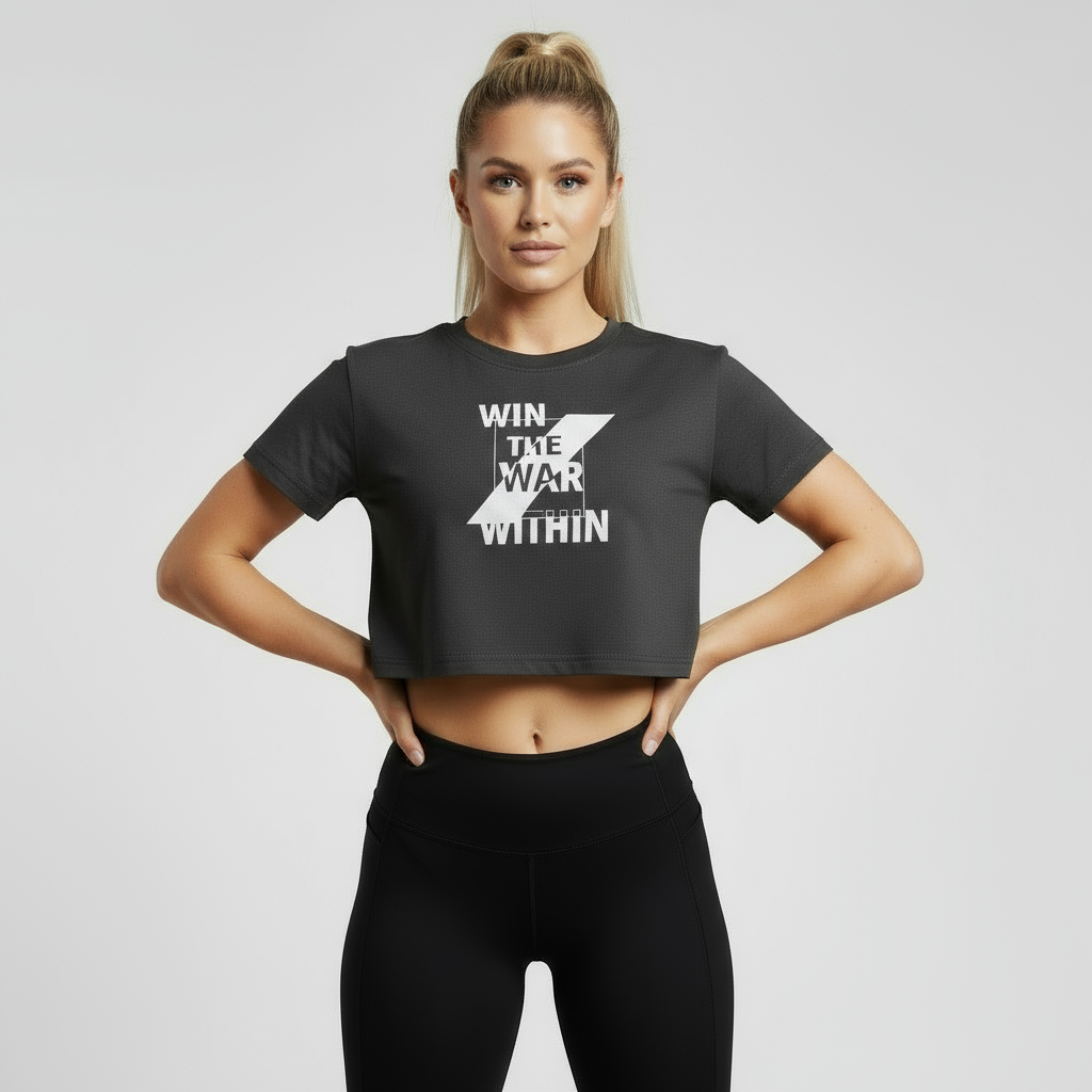 Win The War Within Cropped T-shirt