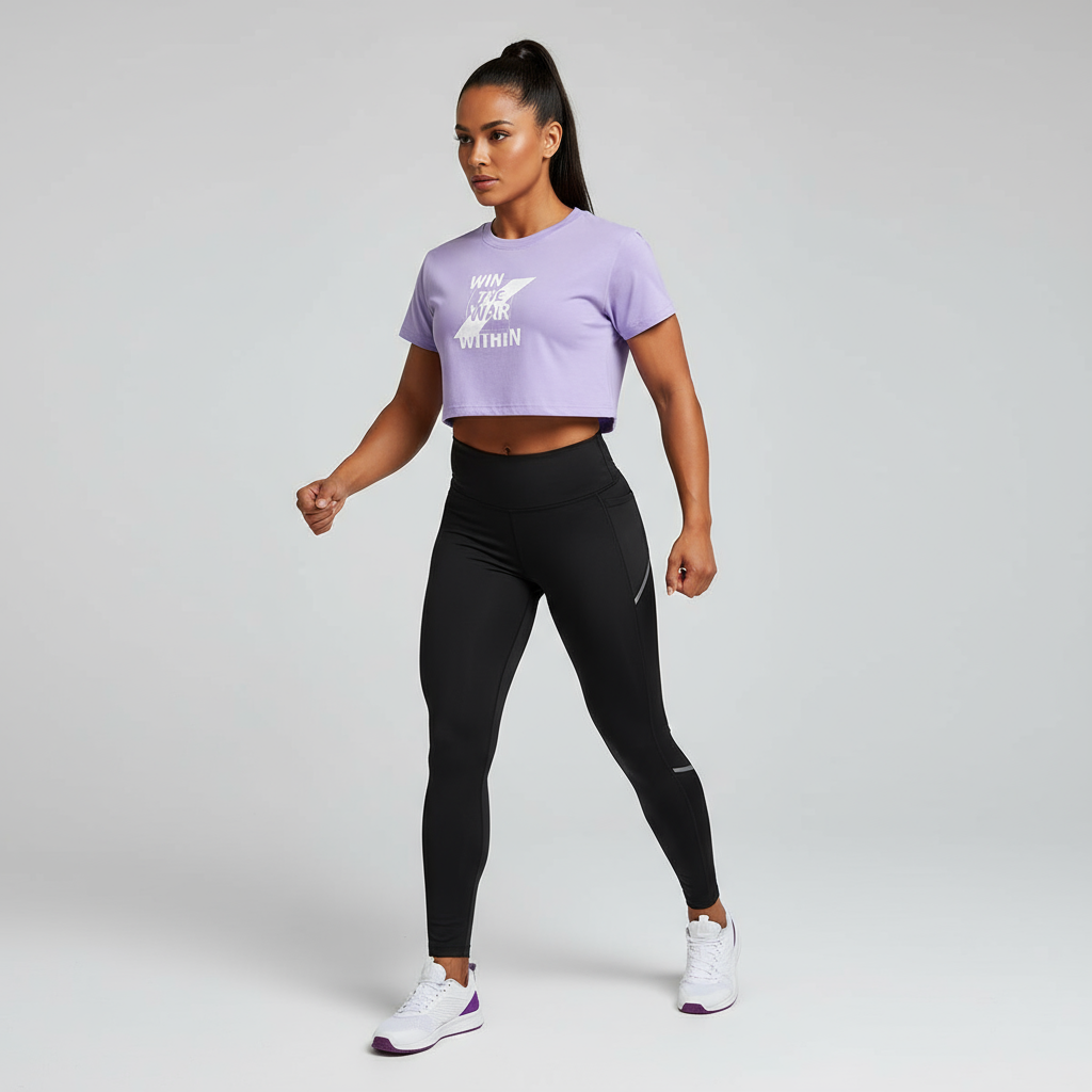 Win The War Within Cropped T-shirt