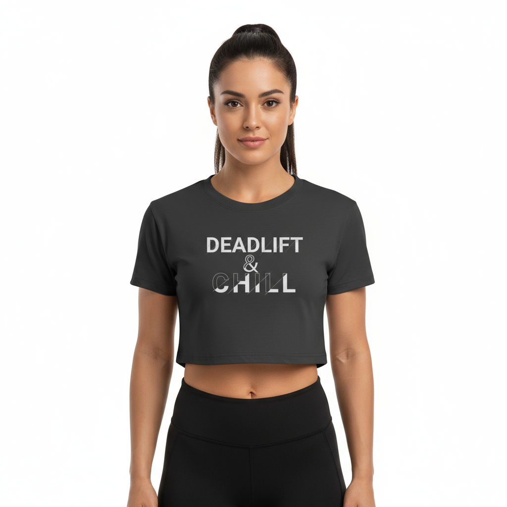 Deadlift & Chill Cropped T-shirt